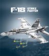 Reobrix 33022 F18 Hornet Fighter building block model, fighter jet building block toy set