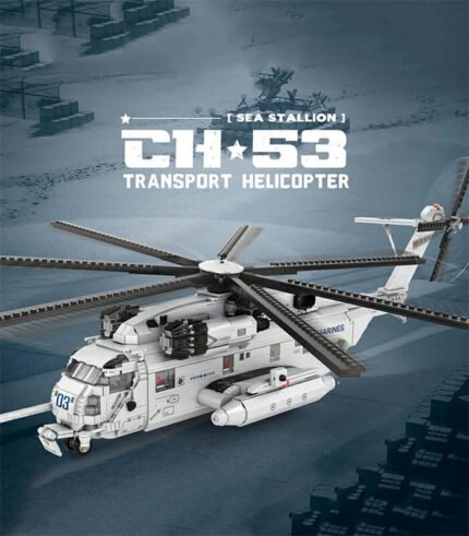 Reobrix 33037 CH-53 Transport Helicopter Building Block Toy