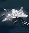 Rafale fighter building block toys, military aircraft building block toys