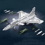 Rafale fighter building block toys, military aircraft building block toys