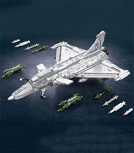 Rafale fighter building block toys, military aircraft building block toys