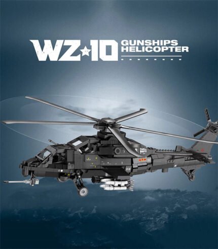 WZ-10 attack helicopter building block set