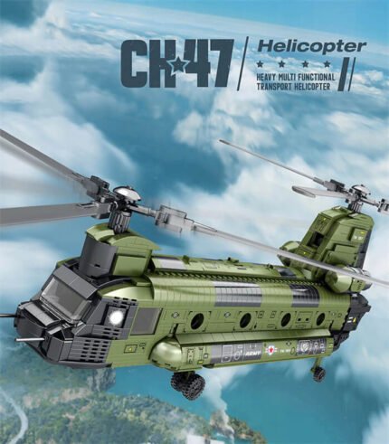 Reobrix 33031 CH-47 Transport Helicopter Chinook Building Block Toy
