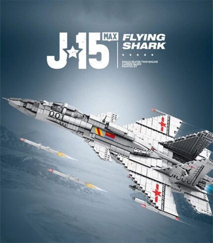 ReoBrix 33023 J15 Flying Shark Fighter Building Block Set