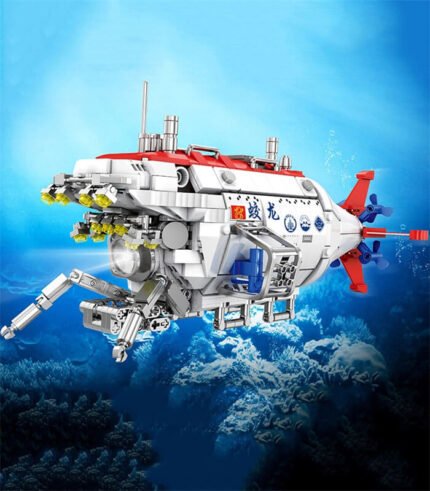 Shark deep sea manned submersible building block toys
