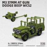 US Army M3 AT GUN DODGE BEEF WC52 Building Block Toy