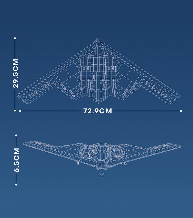 B2 bomber building block model military aircraft building block toy 6 B2 bomber building block model military aircraft building block toy