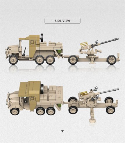 Quan Guan 300011 BOFORS 40MM L/60 Anti-aircraft Gun，MORRIS Gun Tractor