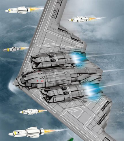 B2 bomber building block model military aircraft building block toy