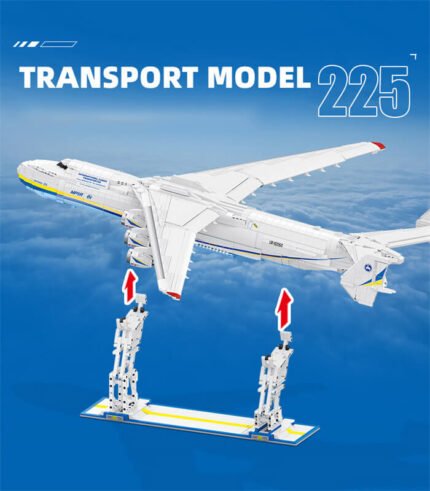 An-225 Transport Plane Military Aircraft Building Block Model