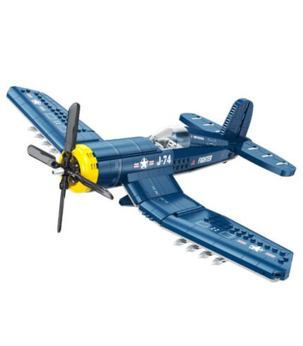 F4U Corsair fighter bricks toy