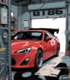 GT86 racing car building block toy