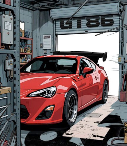 GT86 racing car building block toy