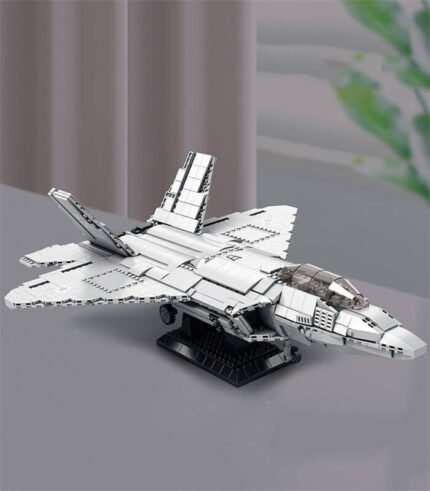 Reobrix 33020 F-22 Raptor Fighter building block model, military fighter building block set