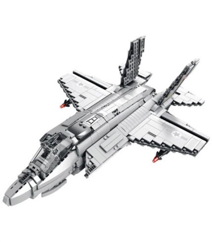 ReoBrix 33021 F35 fighter jet bricks toys, military aircraft building block toys