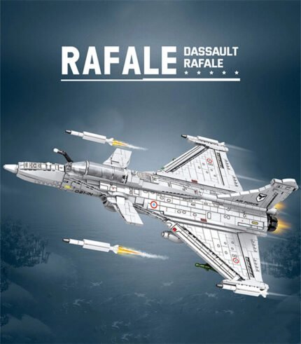 ReoBrix 33035 Rafale fighter jet building block toy, military aircraft building block toy