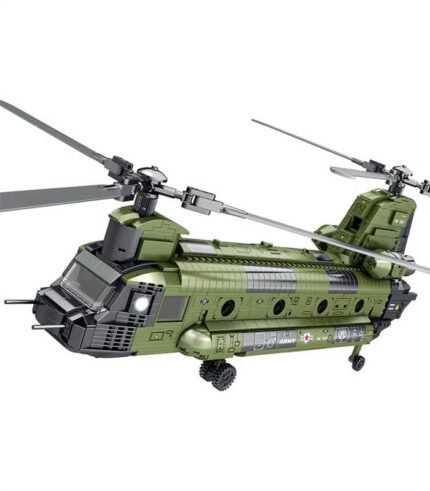 Reobrix 33031 CH-47 Transport Helicopter Chinook Building Block Toy