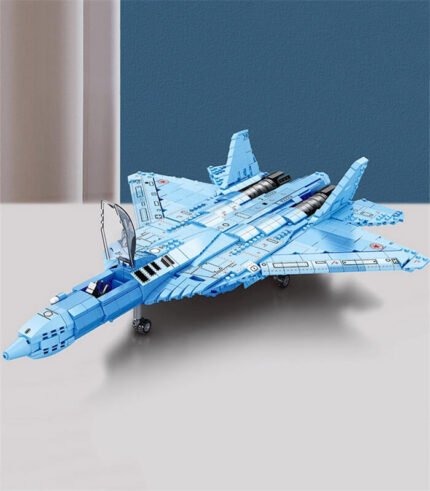 Reobrix 33030 SU-57 Fighter Jet Building Block Toy | Military Aircraft Building Block Toy