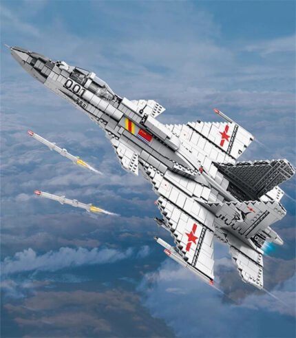 ReoBrix 33023 J15 Flying Shark Fighter Building Block Set