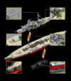 12GO 98005 Bismarck Class Battleship Navy Building Blocks toy