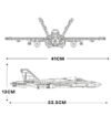 Reobrix 33022 F18 Hornet Fighter building block model, fighter jet building block toy set
