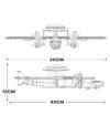 Reobrix 33029 E2 Hawkeye Early Warning building block toys, military building block toys
