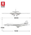 ReoBrix 33036 TU160 Strategic Bomber Building Block Toy