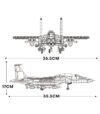 ReoBrix 33034 F15E Fighter Bomber Building Block Set