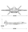 J-20 Stealth Fighter Building Block Set