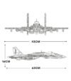 ReoBrix 33023 J15 Flying Shark Fighter Building Block Set