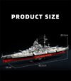12GO 98005 Bismarck Class Battleship Navy Building Blocks toy