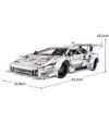 Lamborghini LP5000 remote control bricks model sports car building block toy