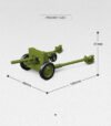 US Army M3 AT GUN DODGE BEEF WC52 Building Block Toy
