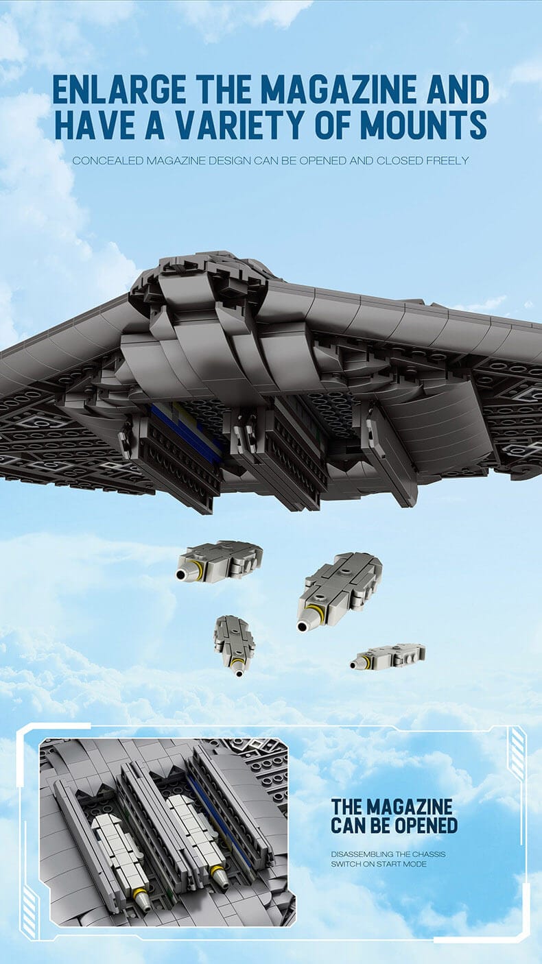 B2 bomber building block model military aircraft building block toy 3 B2 bomber building block model military aircraft building block toy