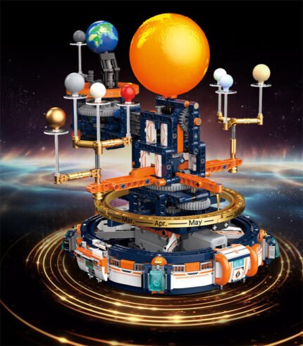 JAKI CK008 Solar System Planetarium with Light, Space Building Block Toy