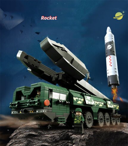 JKAI JK9105 Space rocket launch vehicle, aerospace building block set