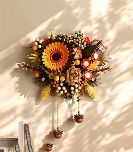 Art wall hanging flower building block model JAKI JK2511