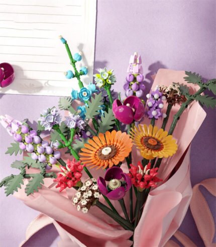 Building Block Flowers,Artificial flower blocks JAKI JK2679