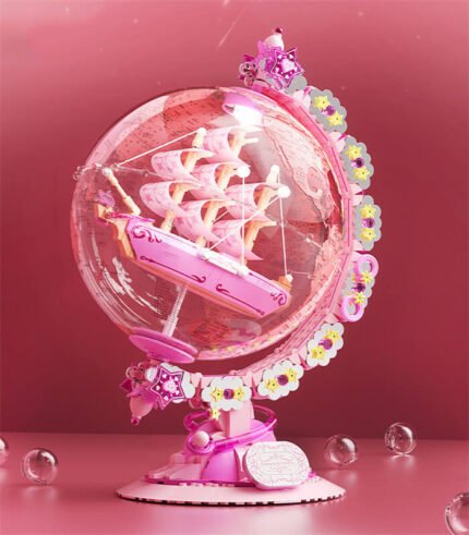 JAKI AK025 Globe Building Block Toy with Light, Educational Toy