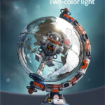 Globe building block toy with light,Astronaut building block toys
