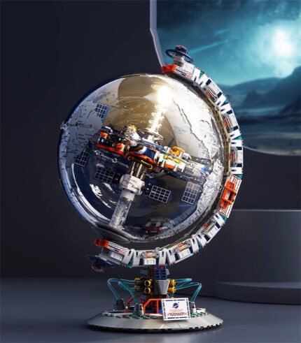 Space building block toys, breaking Dawn Moon Base Globe building block toys
