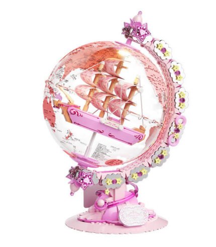JAKI AK025 Globe Building Block Toy with Light, Educational Toy