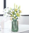 Green building block lily, building block flowers