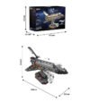 JAKI JK8502 Space Shuttle Building Blocks Set, Spaceship Collectible Model