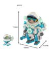 JAKI JK9107 JK9108 Cartoon astronaut building block toys, astronaut team