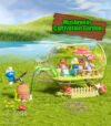 JAKI HK324 Smurfs Mushroom Garden Building Block Set