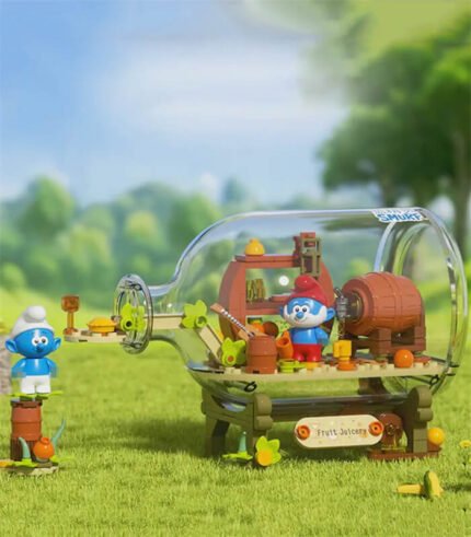 JAKI HK322 Building Blocks New Blue Elf Drifting Bottle Series Building Assembly Toy Ornament
