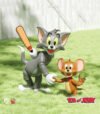 JAKI HK851 Tom and Jerry children's educational bricks model