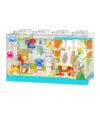 Smurfs painting room magic house cartoon hut model children's educational toy JAKI HK320 HK3214