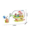 JAKI HK324 Smurfs Mushroom Garden Building Block Set